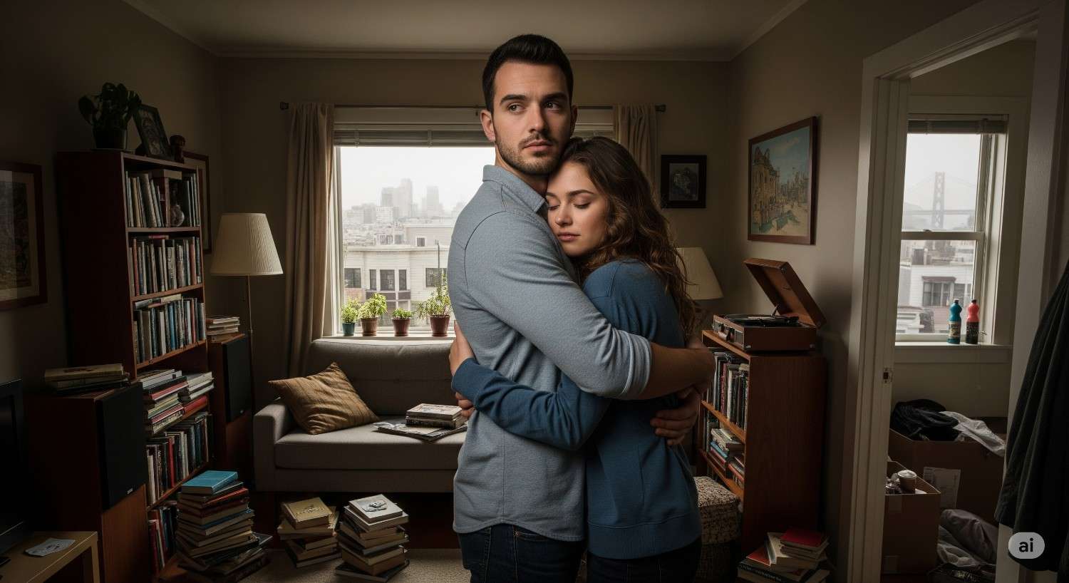 Mia’s struggle with rent in San Francisco leads to a roommate arrangement with Leo, where forced proximity blurs into the rhythm of a fake marriage, raising questions of intimacy and hobosexuality