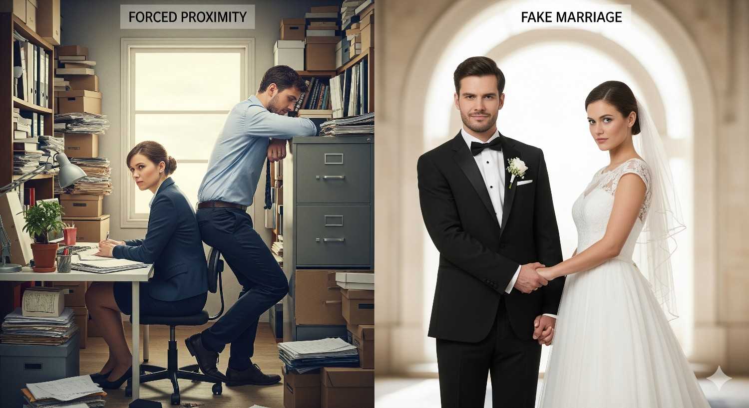 Forced Proximity vs Fake Marriage: Comparing Two Beloved Romance Tropes