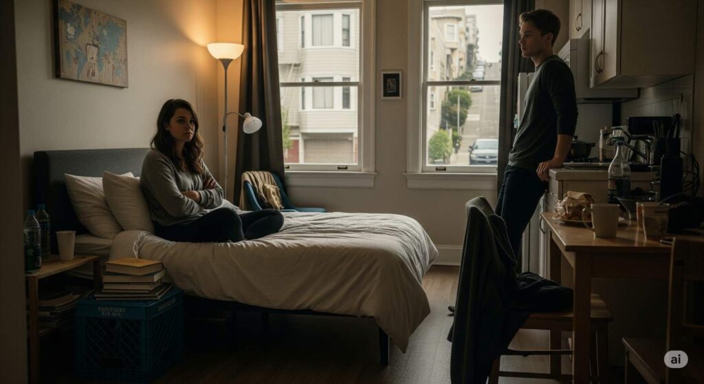Doubt shadows their relationship as rumors surface; Mia fears their intimacy is nothing more than a trapped together fake marriage born of forced proximity and survival