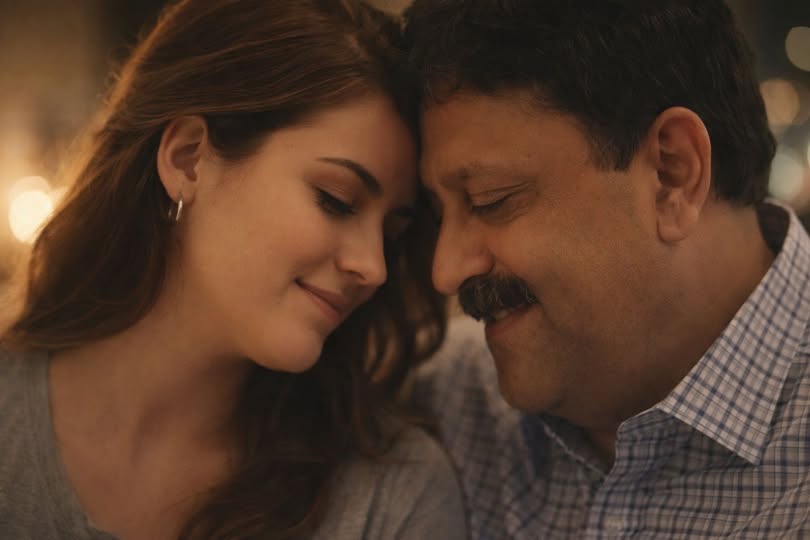 Slow burn romance moment between a cardiac surgeon and a music composer as they share quiet intimacy
