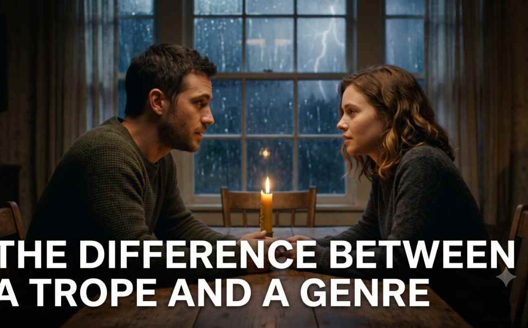What is the difference between trope and genre?